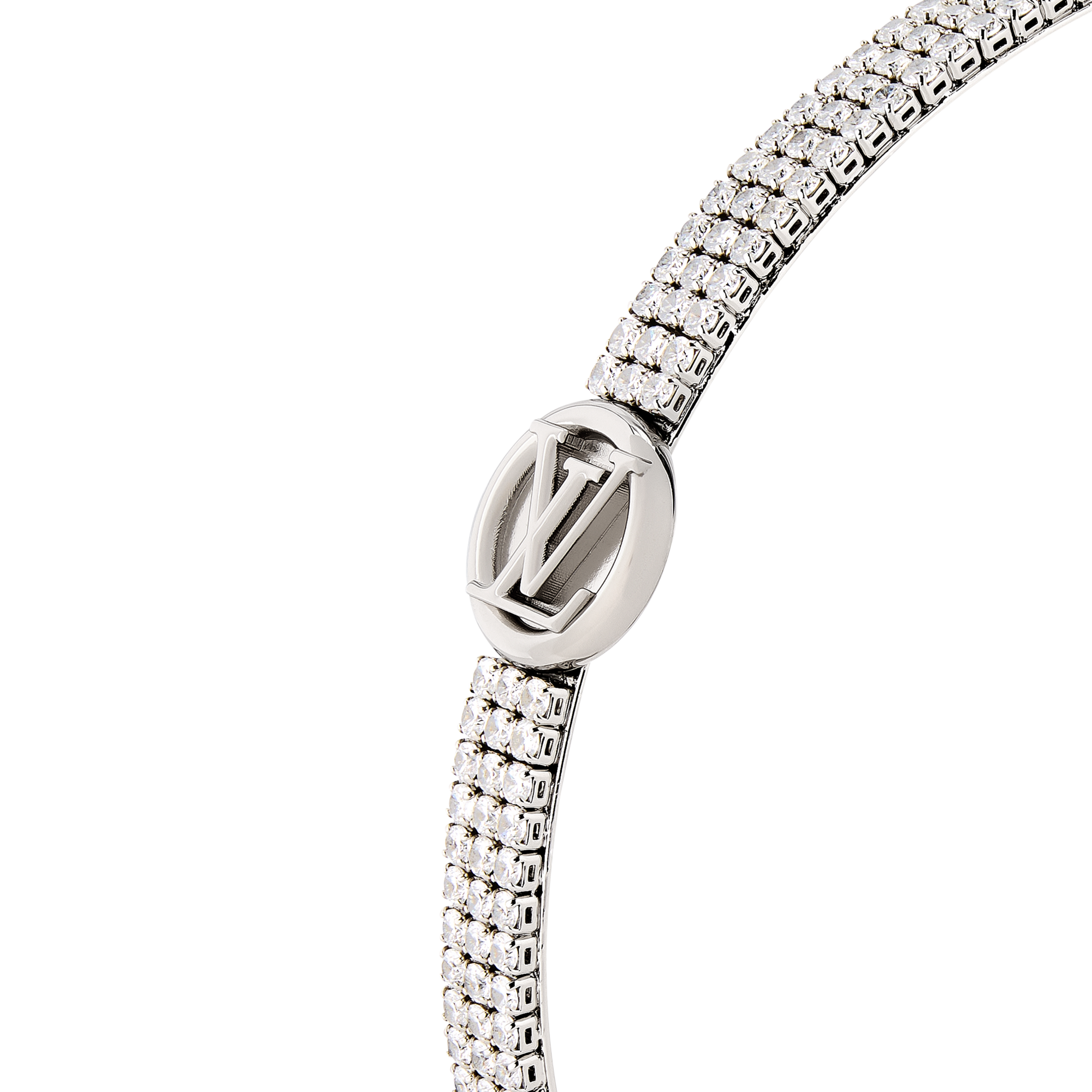 ヘッド　バンド　LV アイコニック　ストラス LV Iconic Strass Headband . - Luxury Fashion Jewellery - M03271